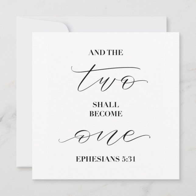 and the two shall become one (Front)