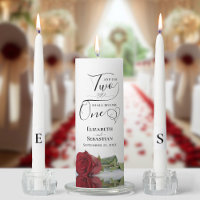 And the Two Shall Become One Elegant Red Rose