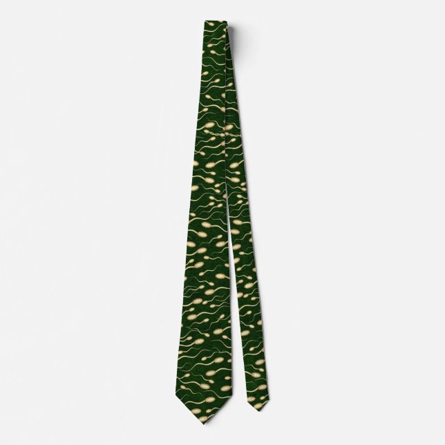 AND THE WINNER IS...Chirstmas tree color sperm tie (Front)