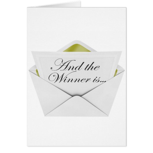 And the winner is envelope (Front)