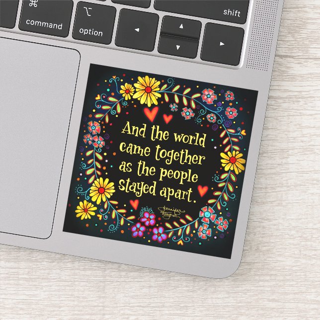 And the World Came Together Fun  Inspirivity Sticker (Detail)