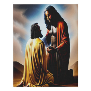 And Then There Was Man Christian Canvas Print