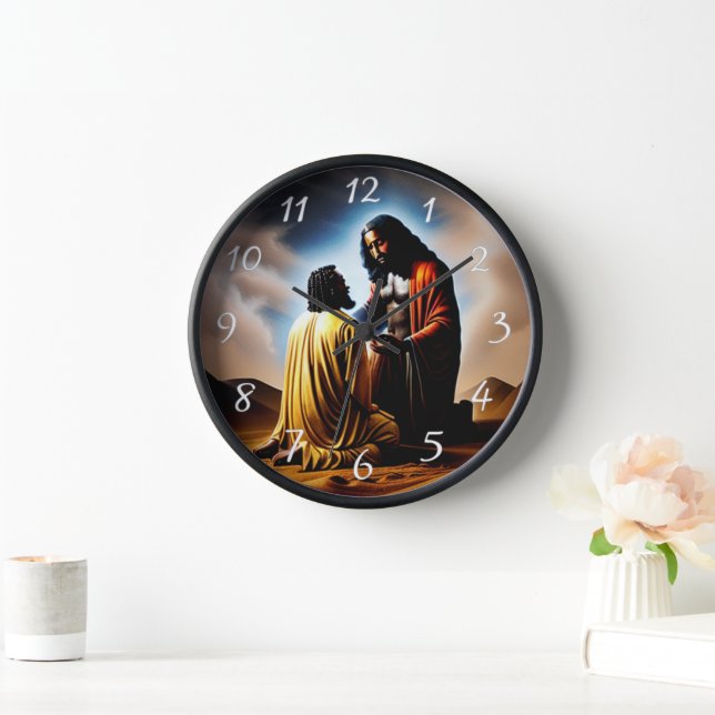 And Then There Was Man Christian Wall Clock (Home)