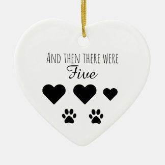 And then there were Five Ceramic Ornament