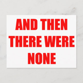 And Then There Were None Postcard