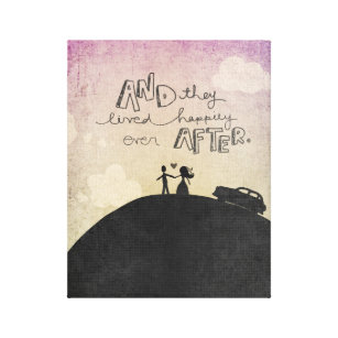 And They Happily Ever After by VOL25 Canvas Print
