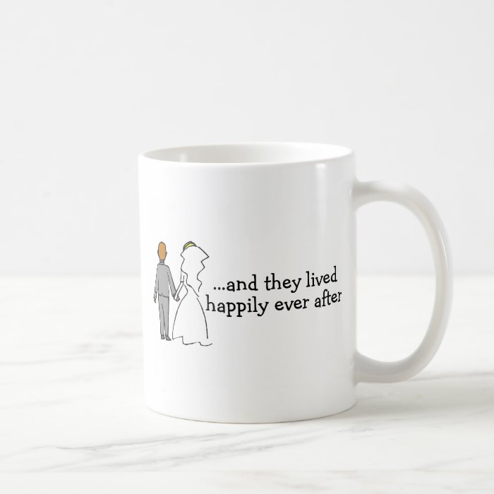 And They Lived Happily Ever After Bride and Groom Coffee Mugs