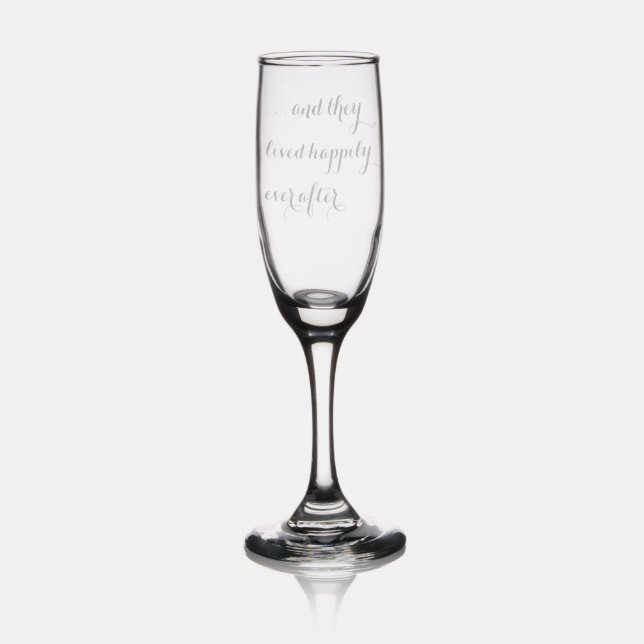 And they lived happily ever after Etched Glassware (Glassware)