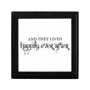 And they lived happily ever after keepsake box