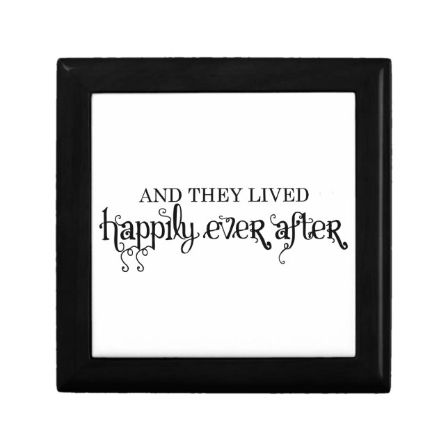 And they lived happily ever after keepsake box (Front)