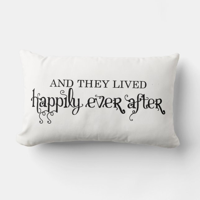 And they lived happily ever after lumbar pillow (Front)