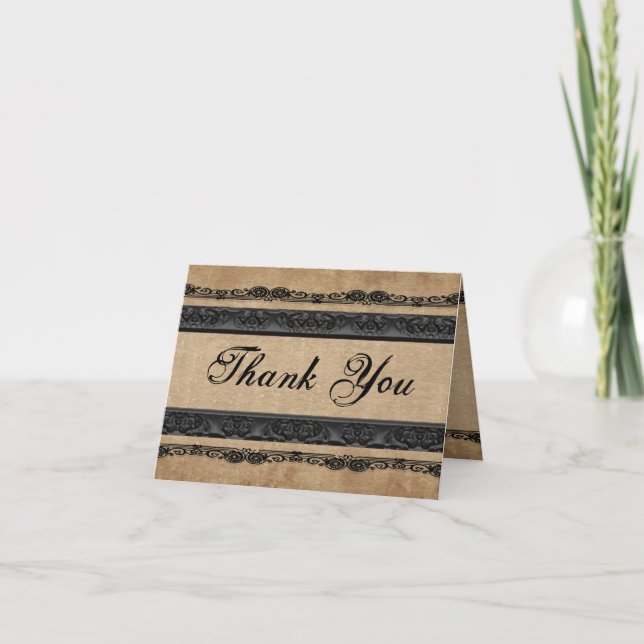 And They Lived Happily Ever After Thank You Card (Front)