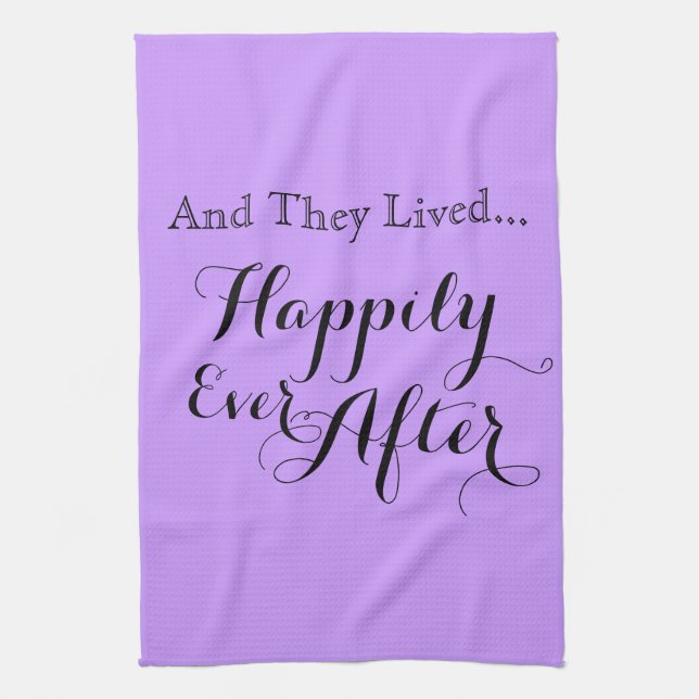 And They Lived Happily Ever After Towel (Vertical)