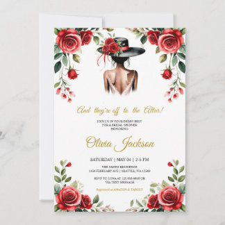 And They’re Off to the Altar! Derby Theme  Invitation