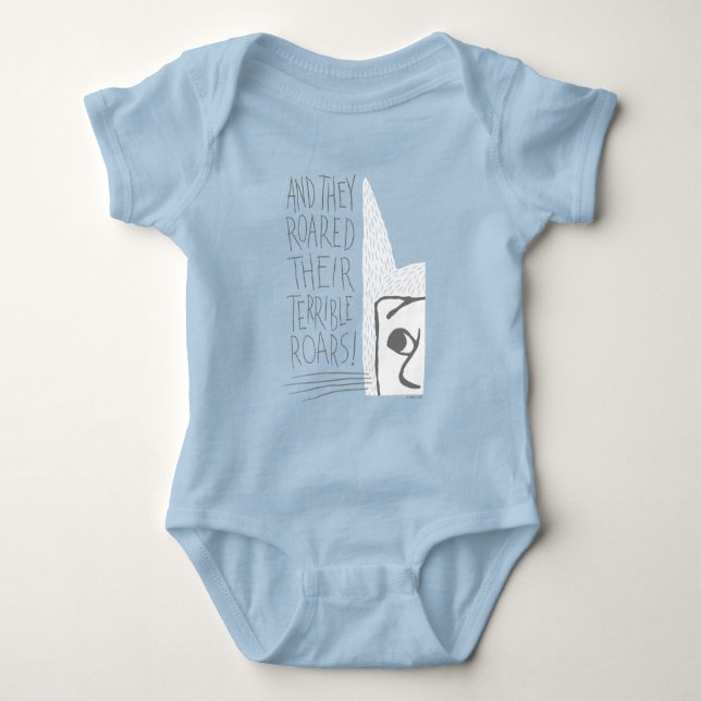 And they Roared Their Terrible Roars! Baby Bodysuit (Front)