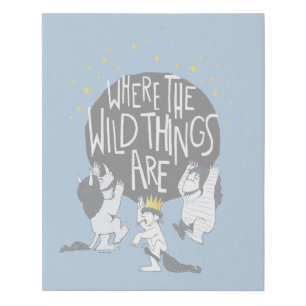 And they Roared Their Terrible Roars! Faux Canvas Print