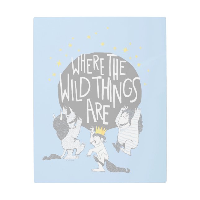 And they Roared Their Terrible Roars! Metal Print (Front)