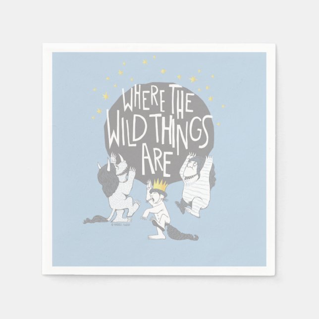 And they Roared Their Terrible Roars! Napkins (Front)