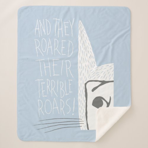 And they Roared Their Terrible Roars Sherpa Blanket