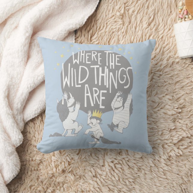 And they Roared Their Terrible Roars! Throw Pillow (Blanket)