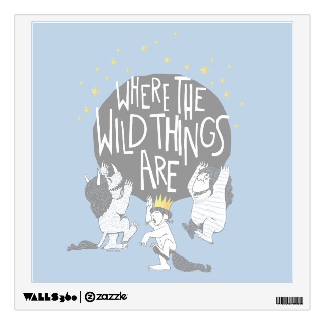 And they Roared Their Terrible Roars! Wall Decal (Front)