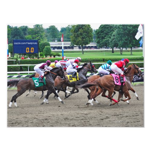 And Theyre off at Saratoga Photo Print