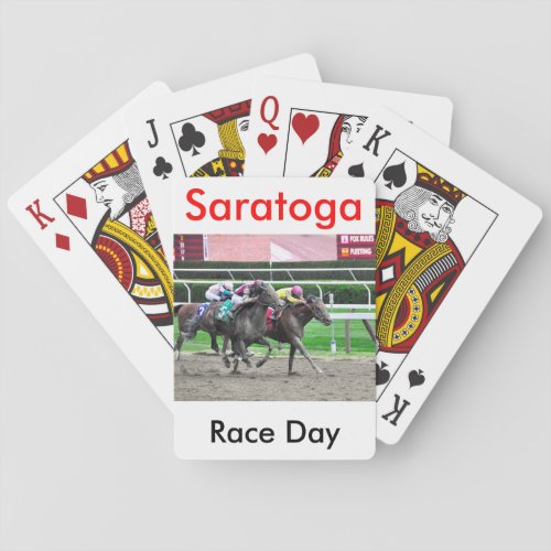 And Theyre off at Saratoga Poker Cards