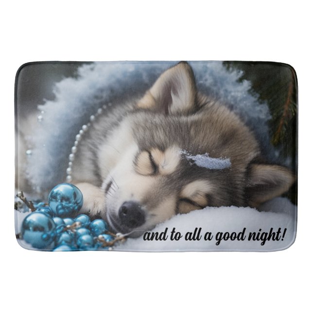 And to all a good night  bath mat (Front)