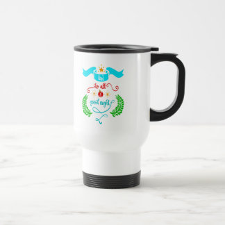 And To All A Good Night Christmas, Typography, ZSG Travel Mug