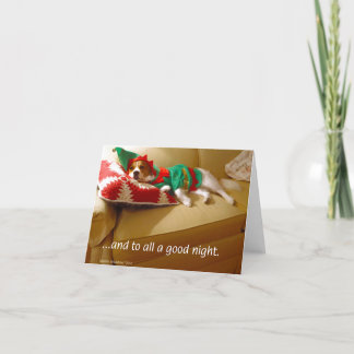 "....and to all a good night." holiday card