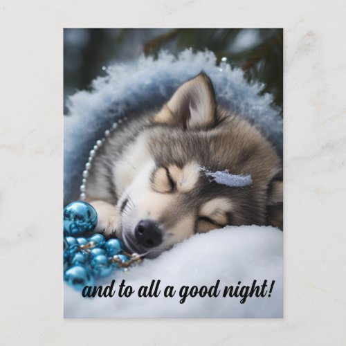 And to all a good night  postcard