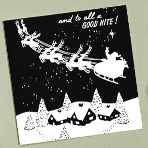 And to All a Good Night Vintage Christmas Santa Self-inking Stamp