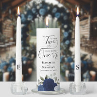 And Two Shall Become One Elegant Blue Boho Roses