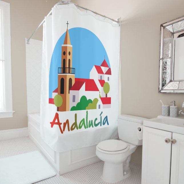 Andalucia 1 shower curtain (In Situ)
