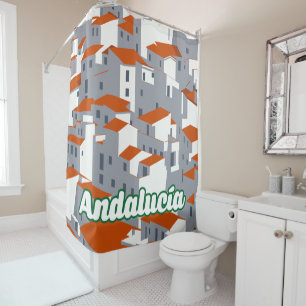 Andalucia 3 shower curtain