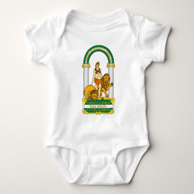 Andalucia (Spain) Coat of Arms Baby Bodysuit (Front)