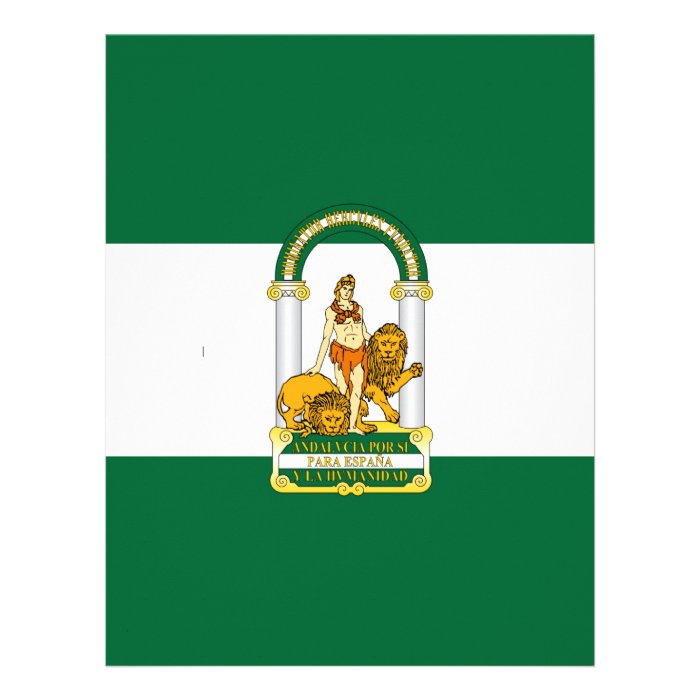 Andalucia (Spain) Flag Customized Letterhead