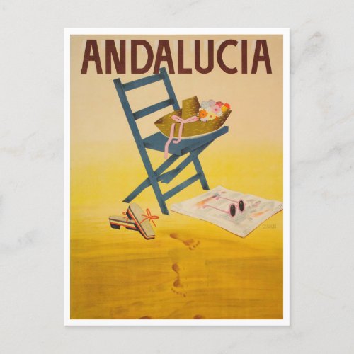 Andalucia Spain Vintage Travel Postcard