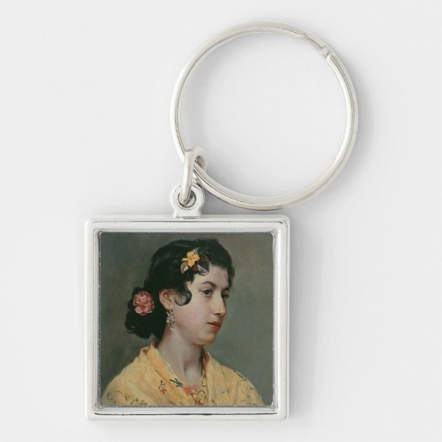 Andalucian Woman, 1898 Keychain (Front)
