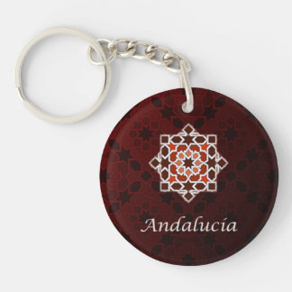 Andalusia art of tile and Moroccan ceramics in Keychain