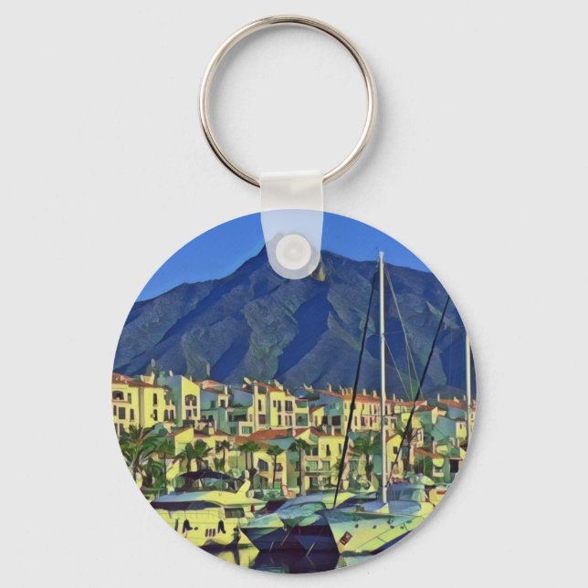 Andalusia - MARBELLA - panorama Keychain (Front)