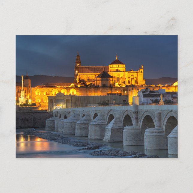 Andalusia - Mezquita at sunset postcard (Front)