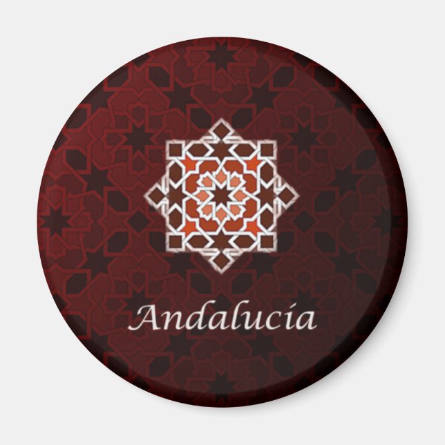 Andalusia, Moroccan tile and ceramic art in Magnet (Front)