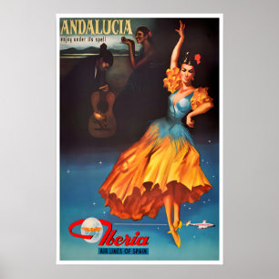 Andalusia Print Spainish Dancer Art Spain Travel