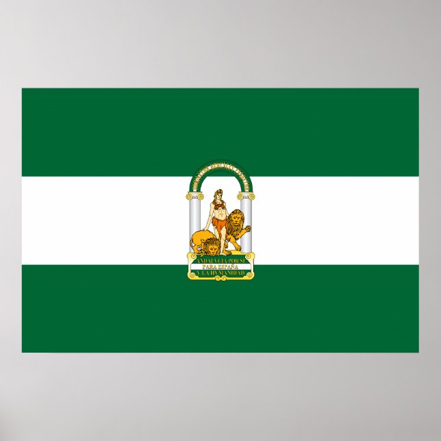 Andalusia, Spain flag Poster (Front)