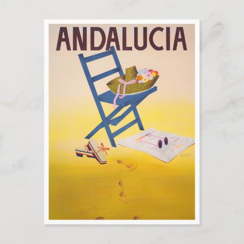 Andalusia Spain vintage travel postcard