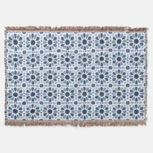 Andalusian Echoes: Boho Moroccan Geometry Throw Blanket