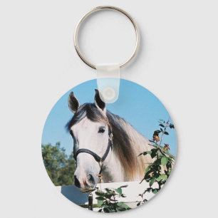 ANDALUSIAN HORSE HEAD KEYCHAIN