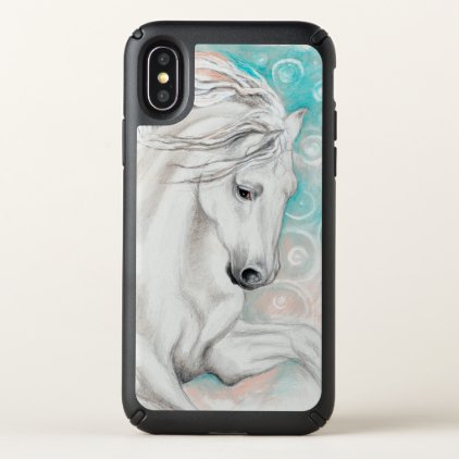Andalusian Horse In Blue Speck iPhone X Case