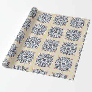 Andalusian-Moroccan mosaics Wrapping Paper